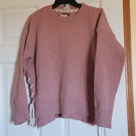 NWOT POL pink mauve sweater size M - Picture 3 of 8
